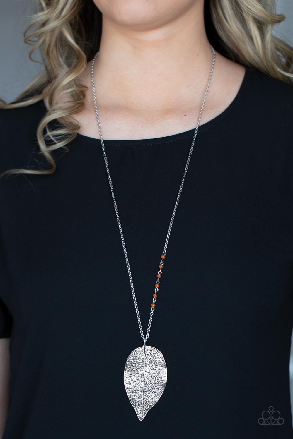 Long Silver Necklace