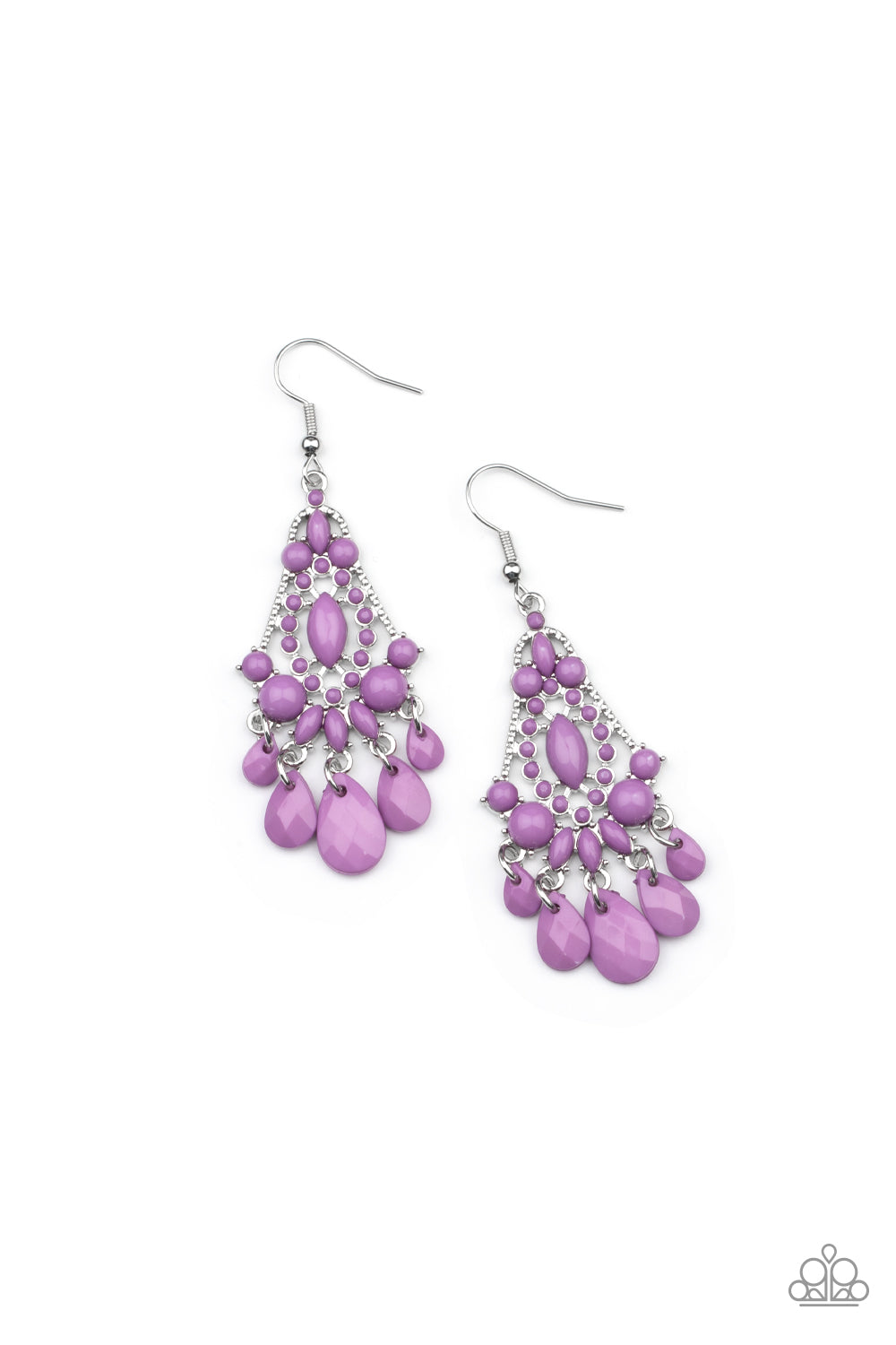 Purple Chandelier Earring