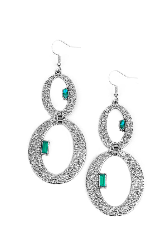 Silver oval Earrings