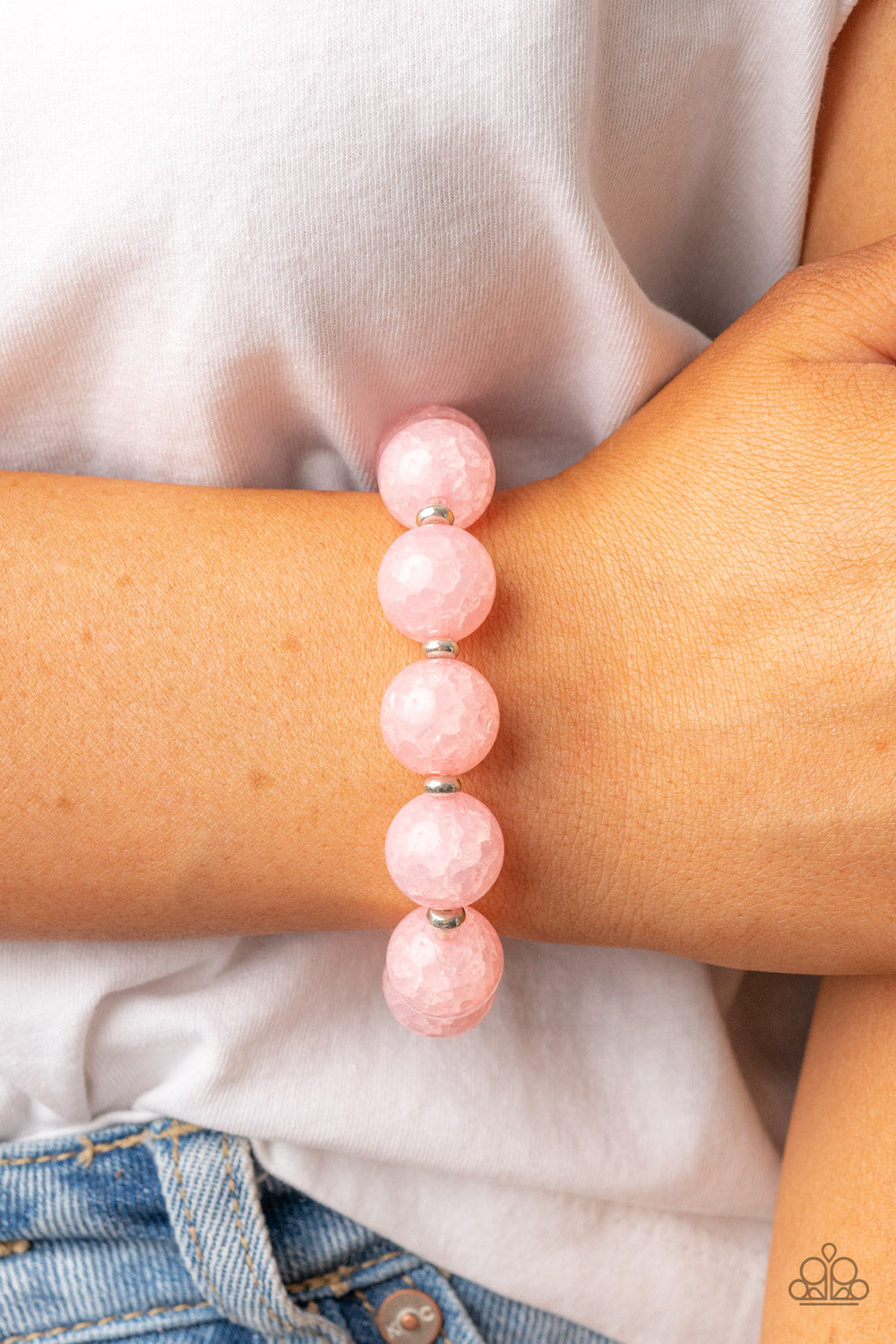 Pink Beaded Bracelet