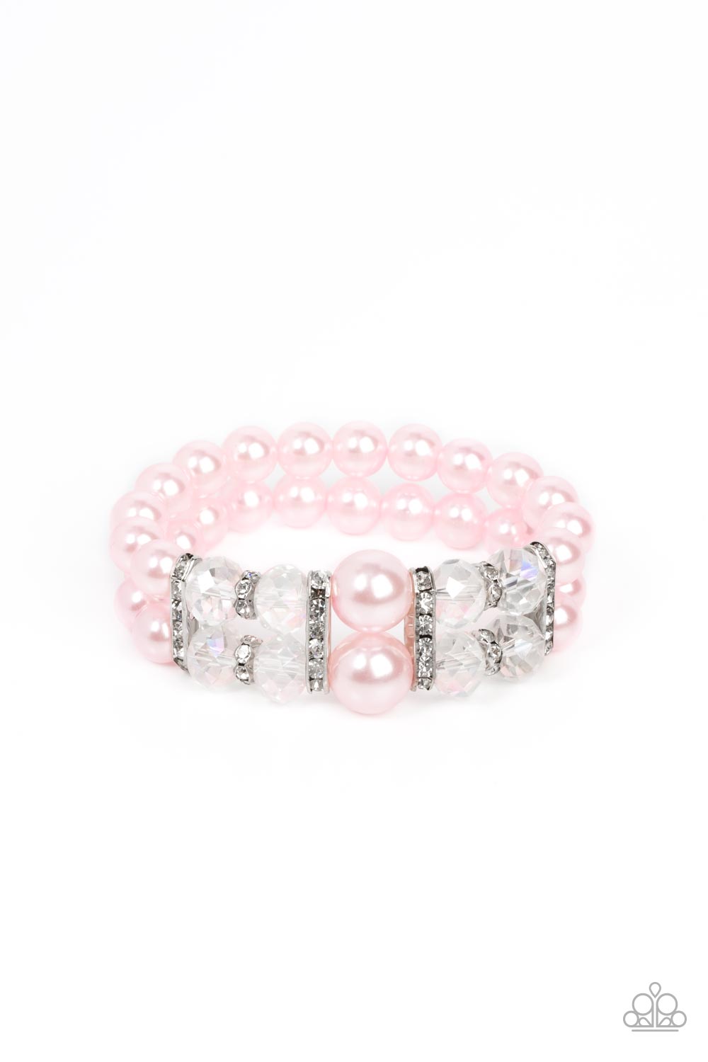 Pink and White Pearly Bracelet