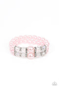Pink and White Pearly Bracelet