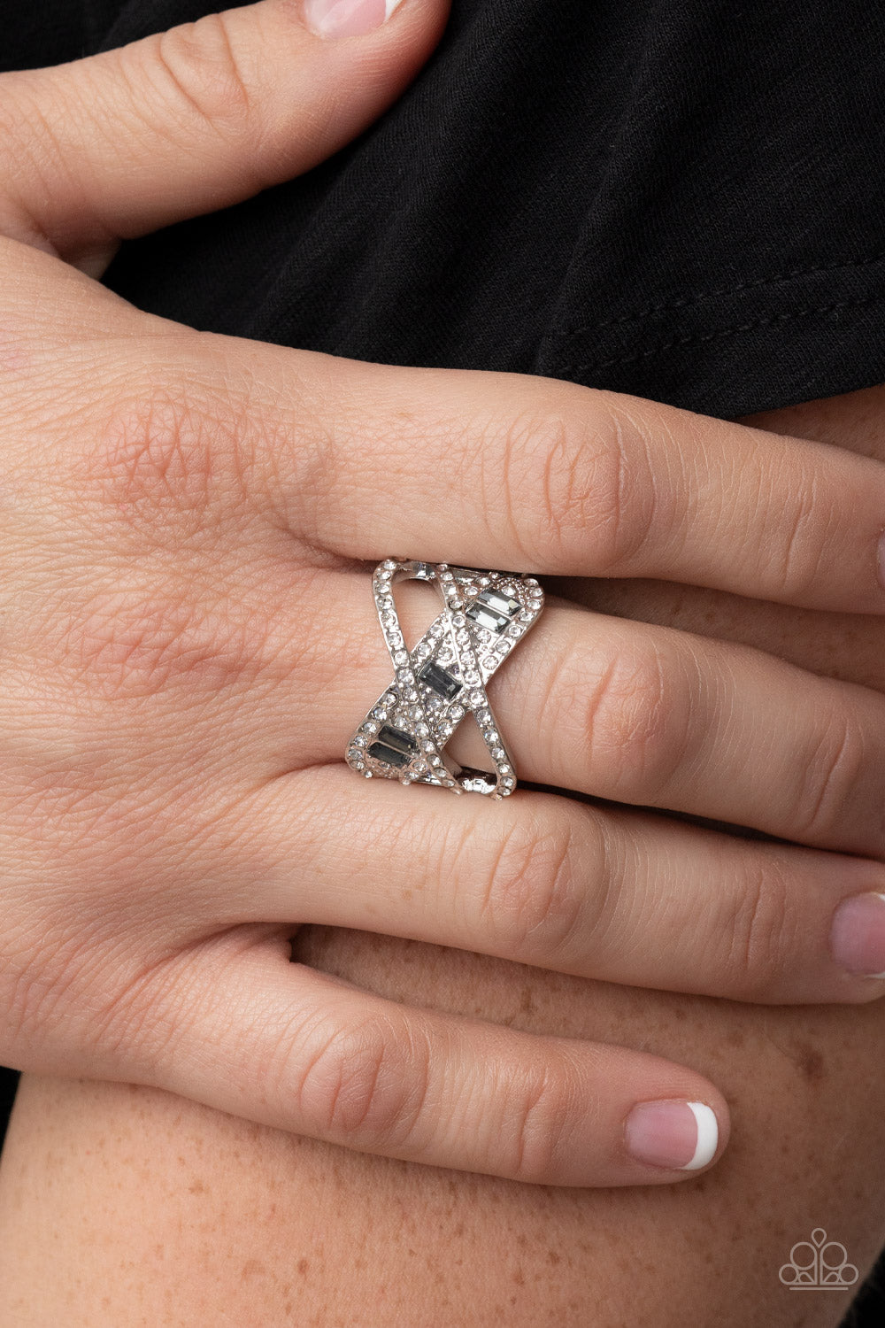 Criss Cross Silver Ring