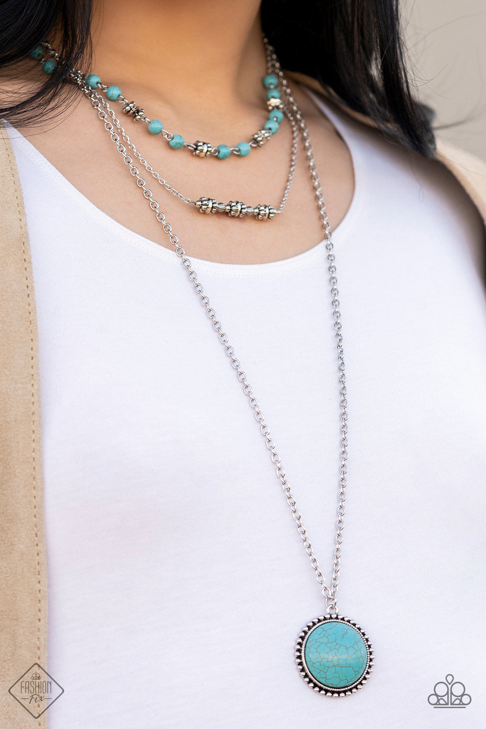 Blue layered Necklace